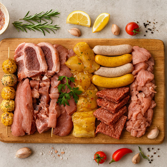 Gourmet Pierrade Fondue Mix for Raclette and Grilling | € / piece