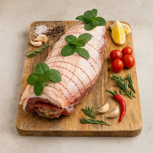 Stuffed Lamb Leg 2.5kg ~ | € / kg
